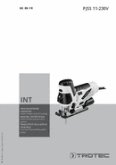 Manual de instrucciones sierra de calar pendular PJSS 11-230V (INT)