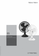 Manual de instrucciones ventilador de sobremesa TVE 8 / TVE 9 (ES)