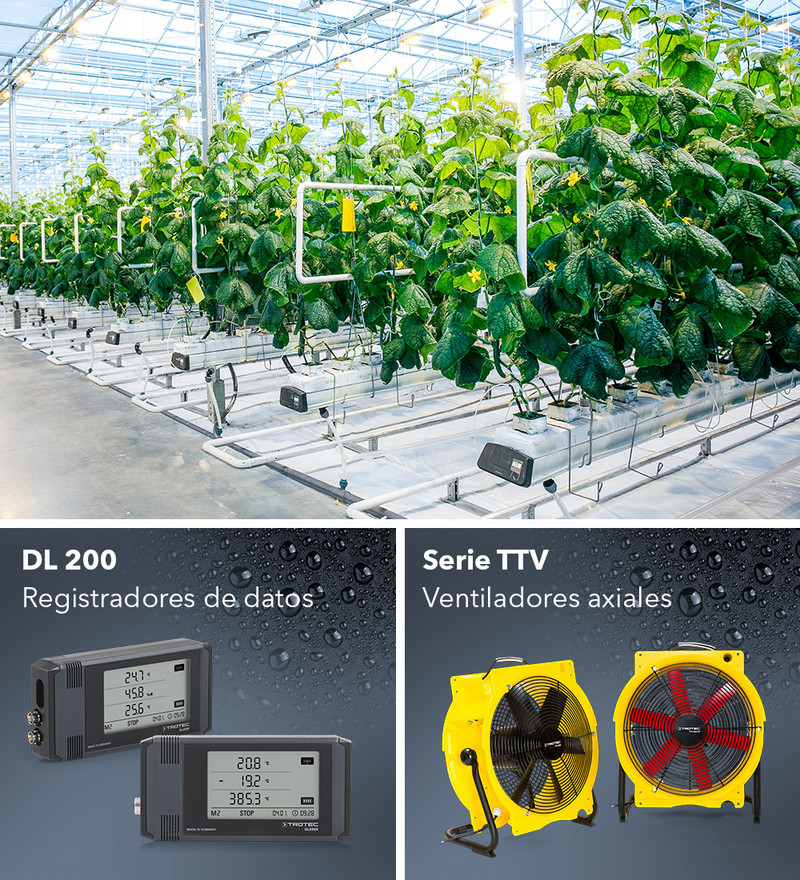 Registradores de datos DL y ventiladores axiales TTV de Trotec